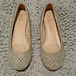 De Blossom  Women's Bling Flats size 5 1/2